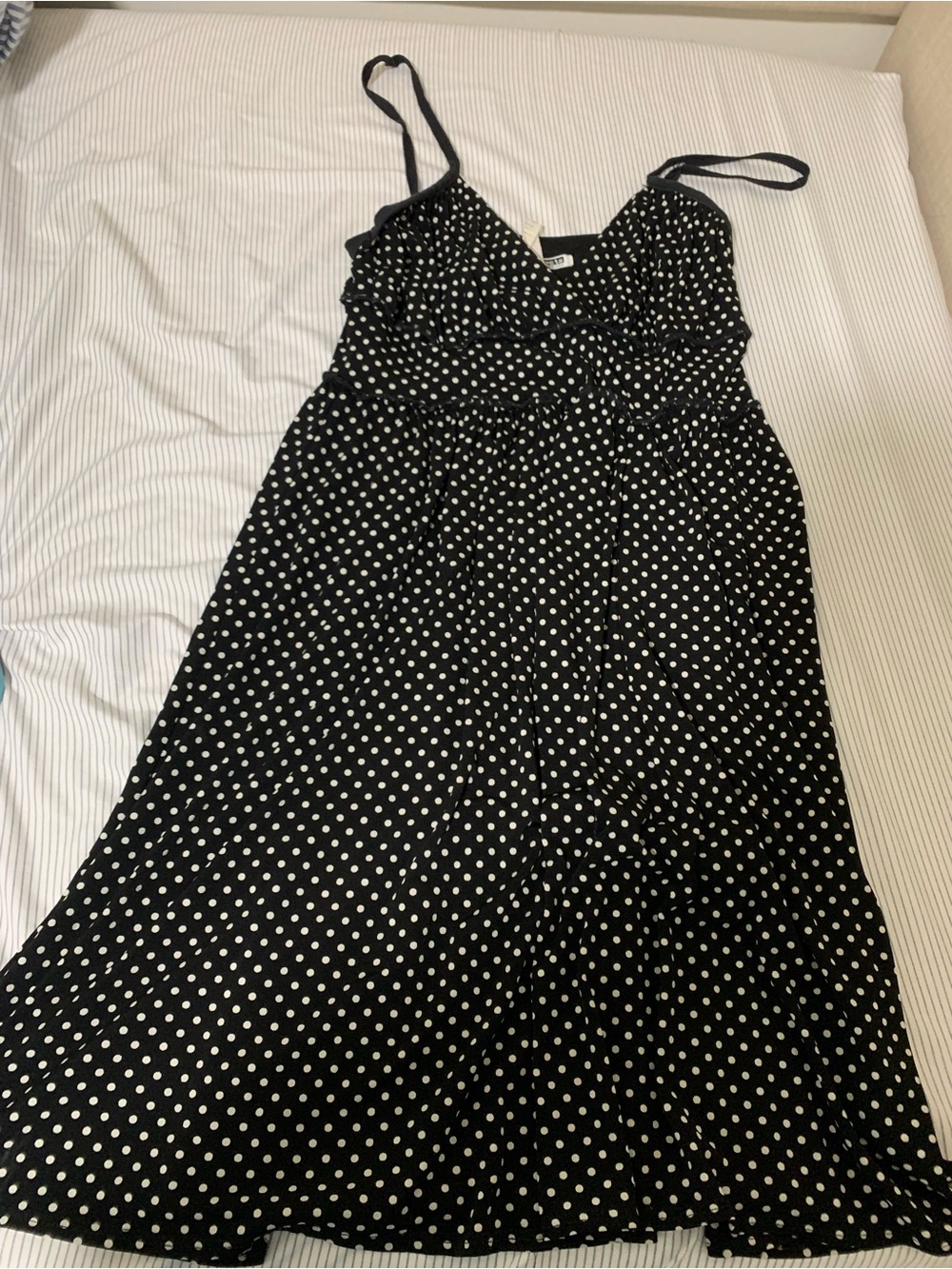 Necessary Objects Black and White Polka Dot Dress